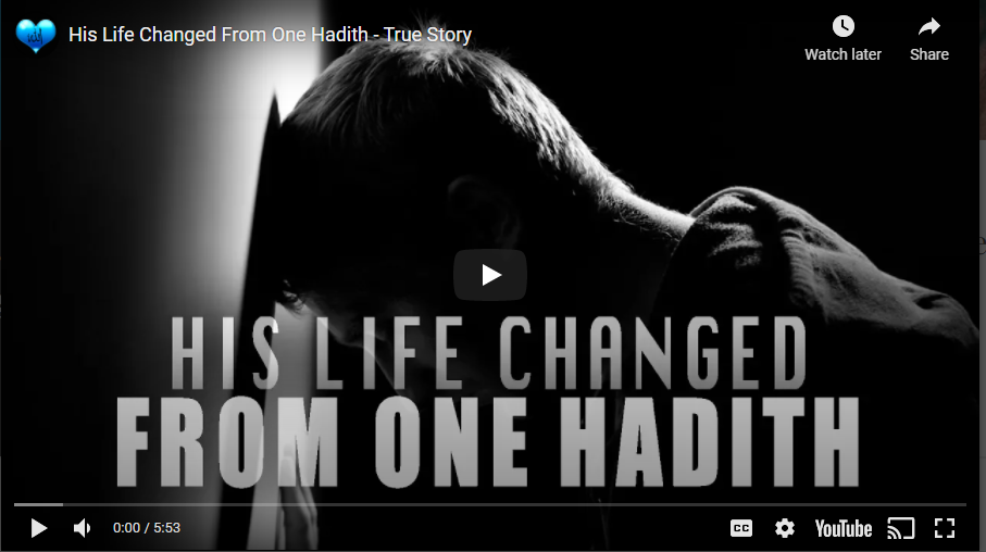 His Life Changed From One Hadith - True Story